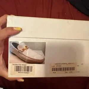Versace White Deer Skin Signature Loafers Shoes Versace | Shoes | Versace White Deer Skin Signature Loafers  main image 4